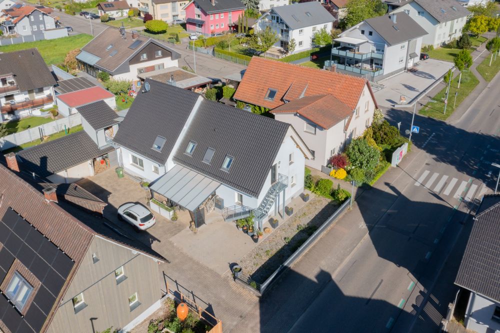Einfamilienhaus aus der Luft