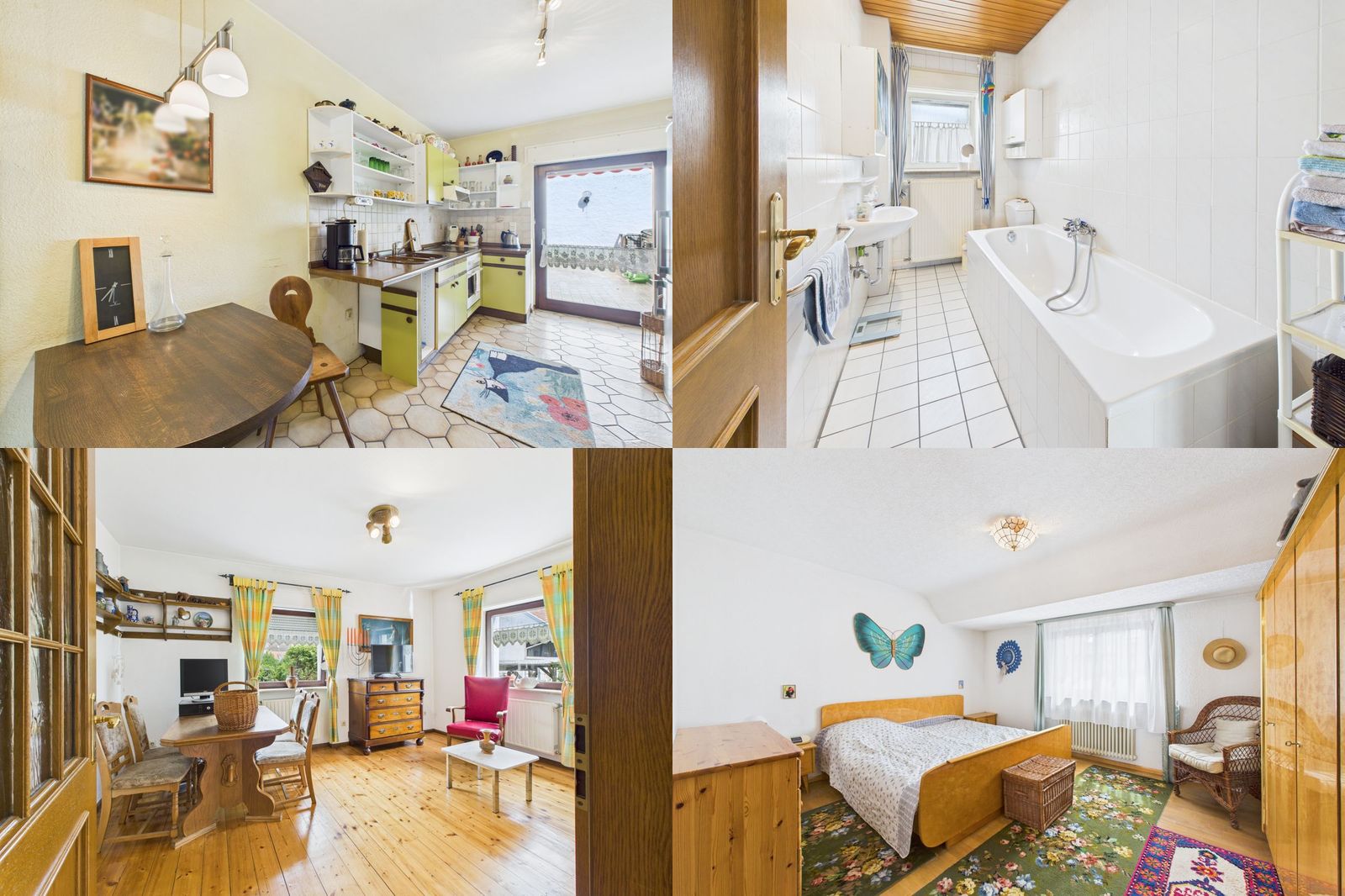 Weingarten: Küche, Bad, Wohnzimmer, Schlafzimmer